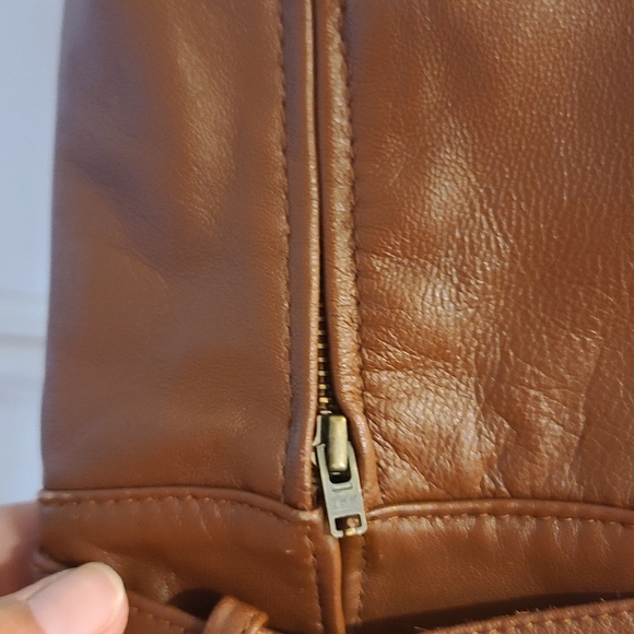 Brown Leather Jacket - Picture 4 of 10